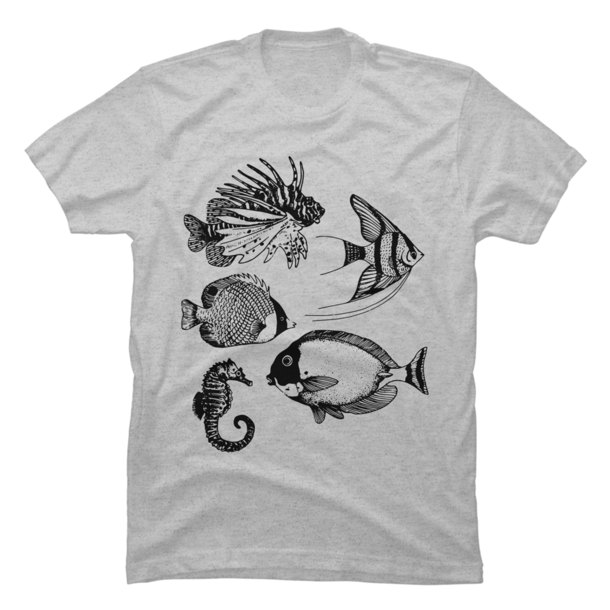 tropical fish t shirt